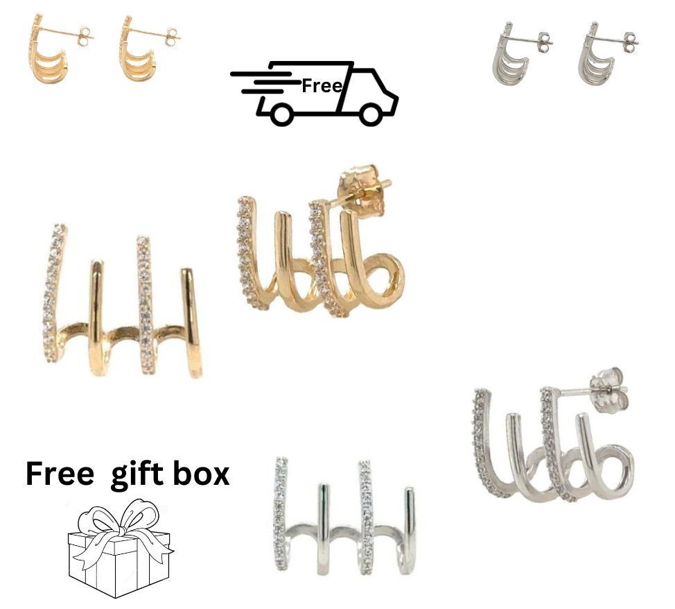 14K Yellow Gold Earrings Push Back