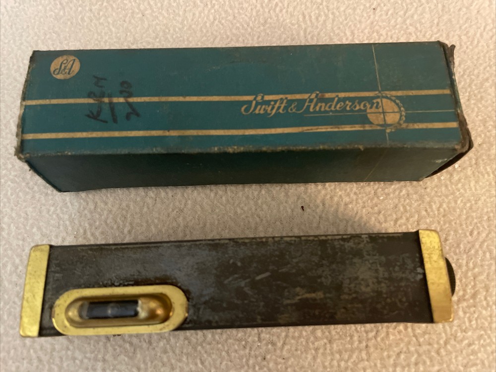 Vintage Swift & Anderson Hand Sighting Level Instruction Sheet & Partial Box