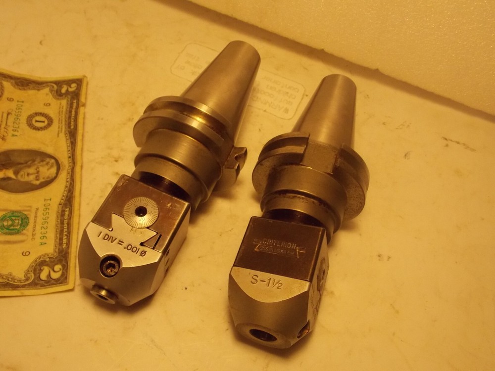 Criterion S-1-1/2 Micrometer 1/2" Boring Head .001 DIV CAT40 Command Tool Holder