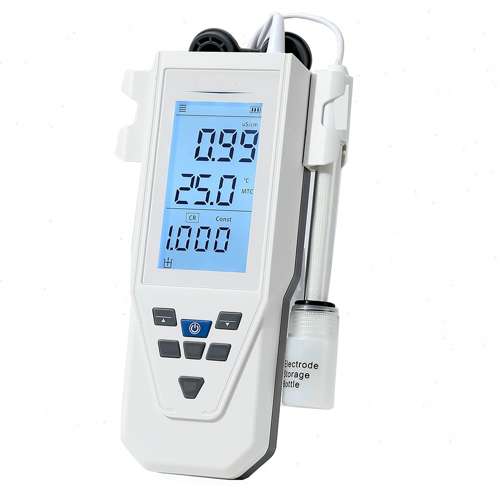 Handheld Conductivity Meter with Conductivity Solution 200 Groups Data Storage