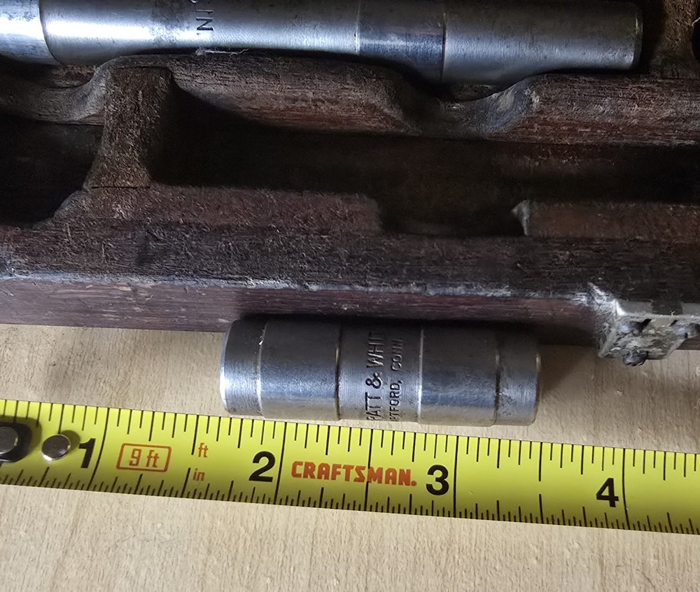 PRATT & WHITNEY PRECISION END MEASURES INSIDE MICROMETER GAGE STANDARDS SET