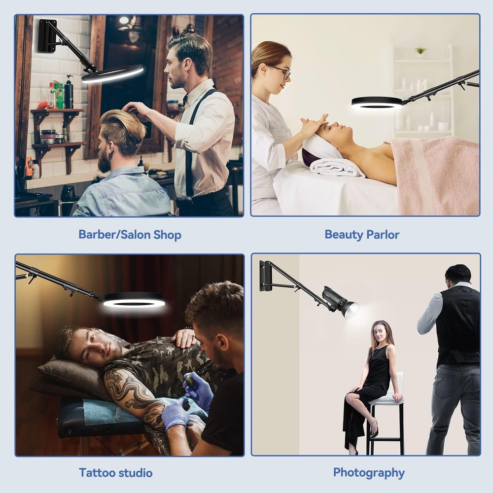 4.3ft Adjustable Wall Mount Boom Arm for Studio Lighting - Versatile & Durable=