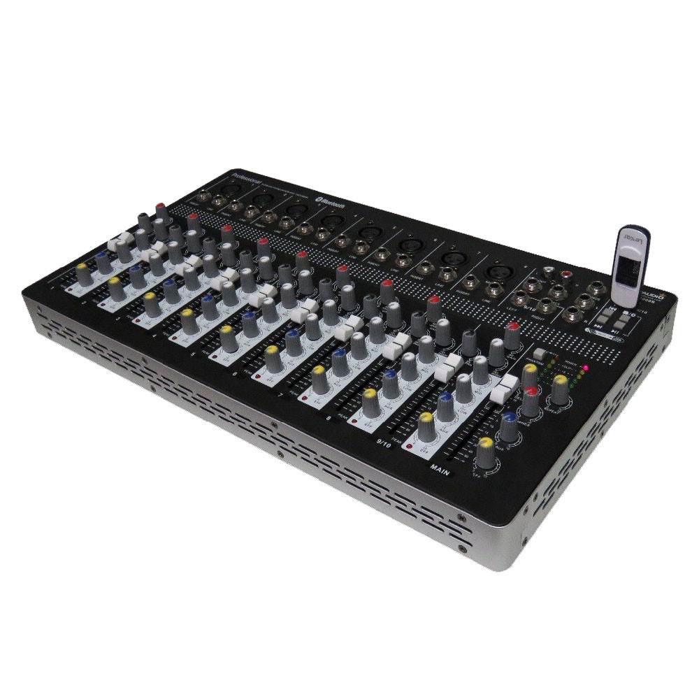 10 Channel Audio Sound Mixer Function Recording Mixing Console Effects USB Mix