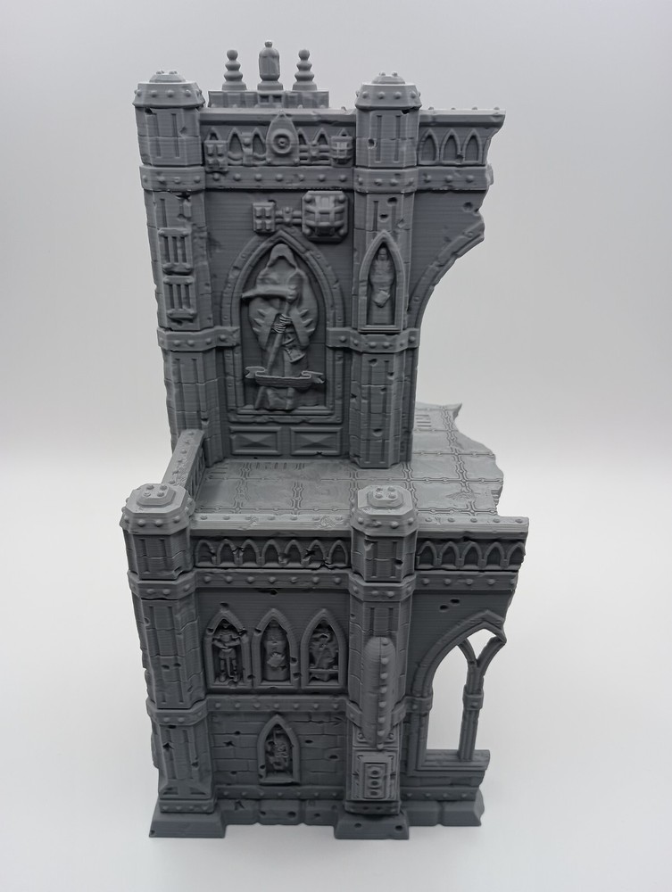Gothic Sector 75 Modular Sci-Fi Ruins Building # 25 (32mm Scale) [PTO]