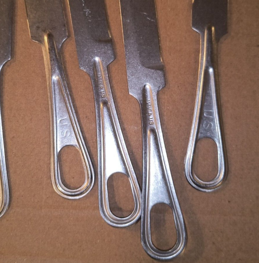 Mess Knife Military 10 Ea Stainless Utensil UTICA Silverware Utensil Shelby P38