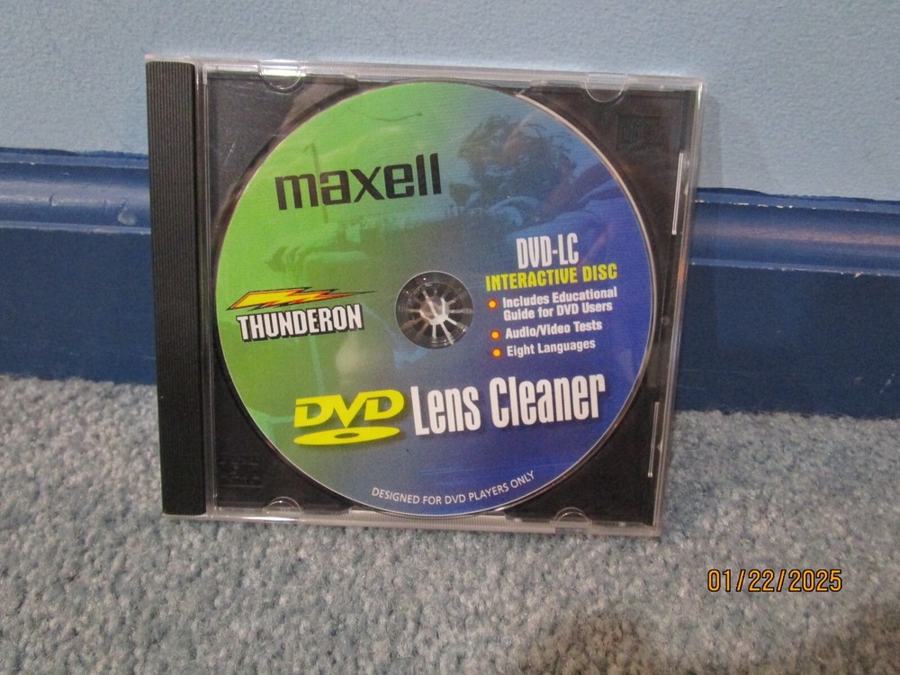 Maxell DVD Lens Cleaner Thunderon Brush System DVD