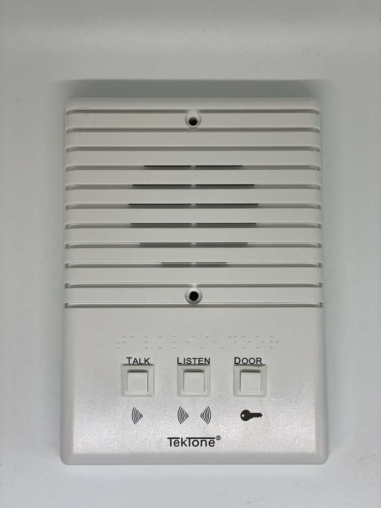 Tektone (IR203C - IR203E) White Apartment Intercom Station Surface Mount **NEW**