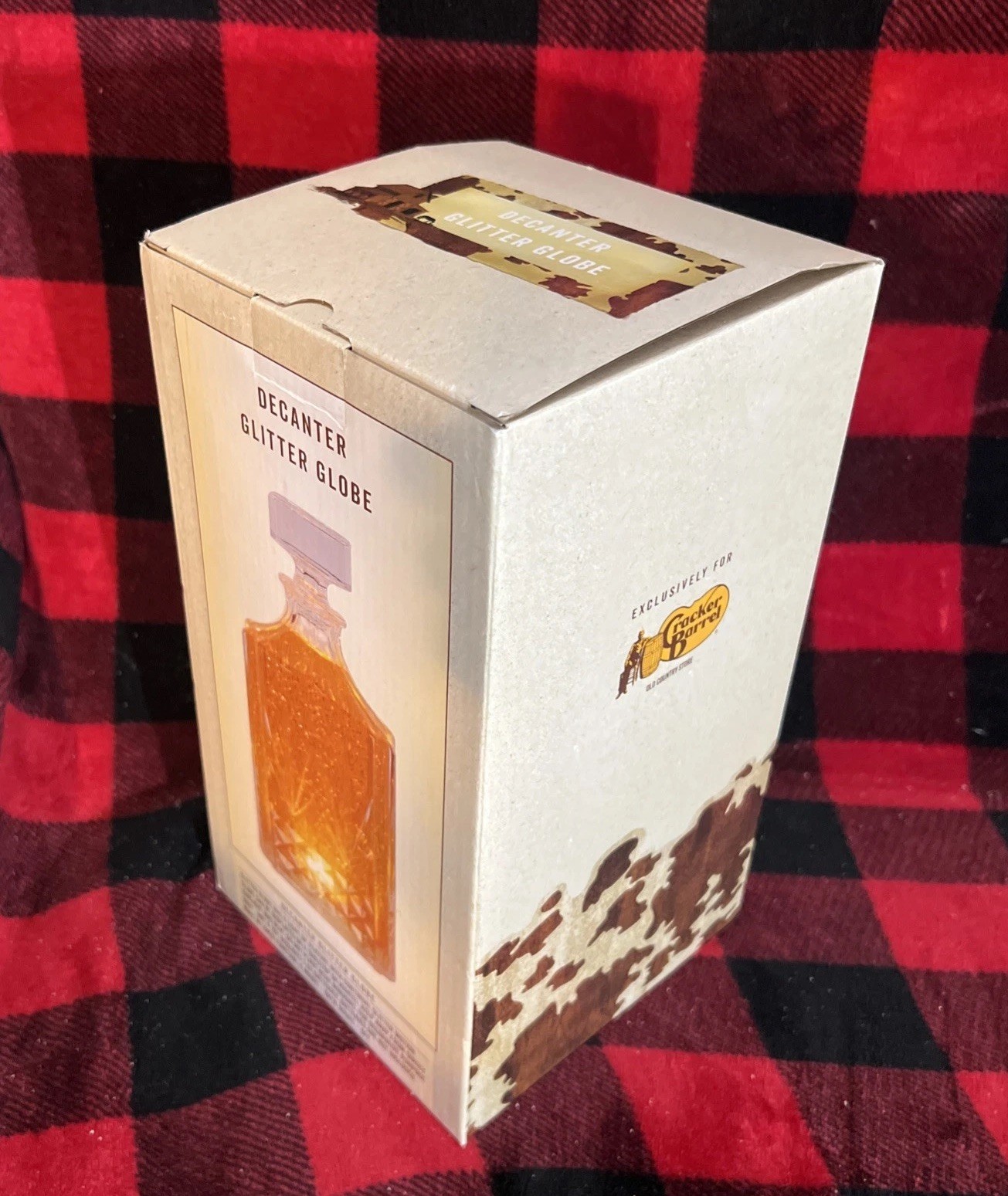 [NEW in BOX/Cracker Barrel Exclusive Bourbon Decanter Globe]