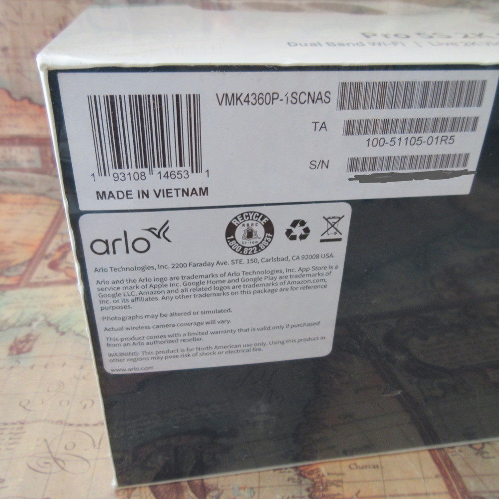 Arlo Pro 5S 2K Spotlight Camera 3 Pack With Solar Panel VMK4360P
