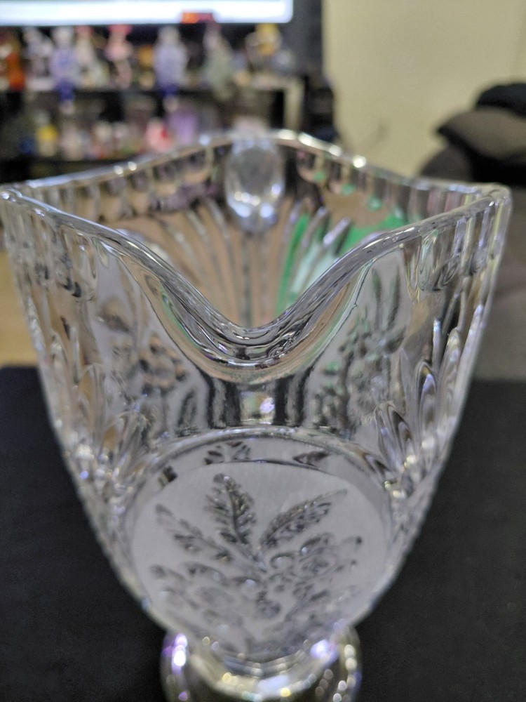 Kristal Zajecar 24% Lead Crystal Pitcher Flora Collection Pattern