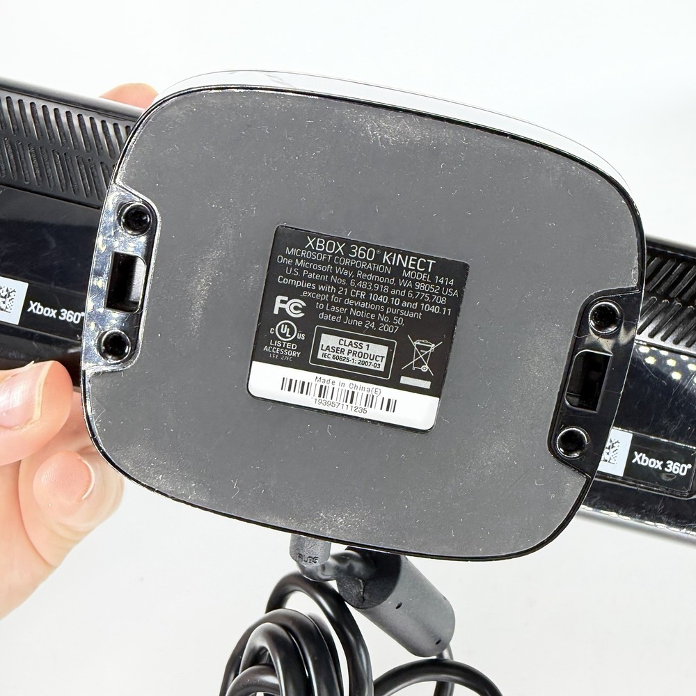 Microsoft Model 1414 Xbox 360 Kinect Sensor Bar Camera with 2 Games Adventures