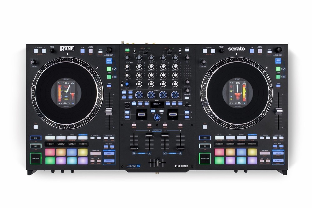 RANE PERFORMER Advanced 4-Channel Motorized DJ Controller Black