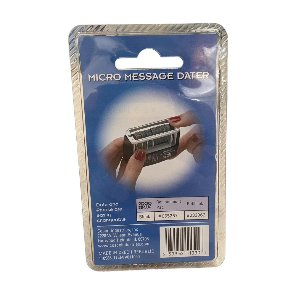 New Micro Message Dater with 12 Changeable Messages Cosco 2000 Plus