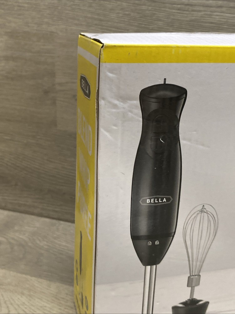 BELLA Immersion Hand Blender with Whisk Attachment