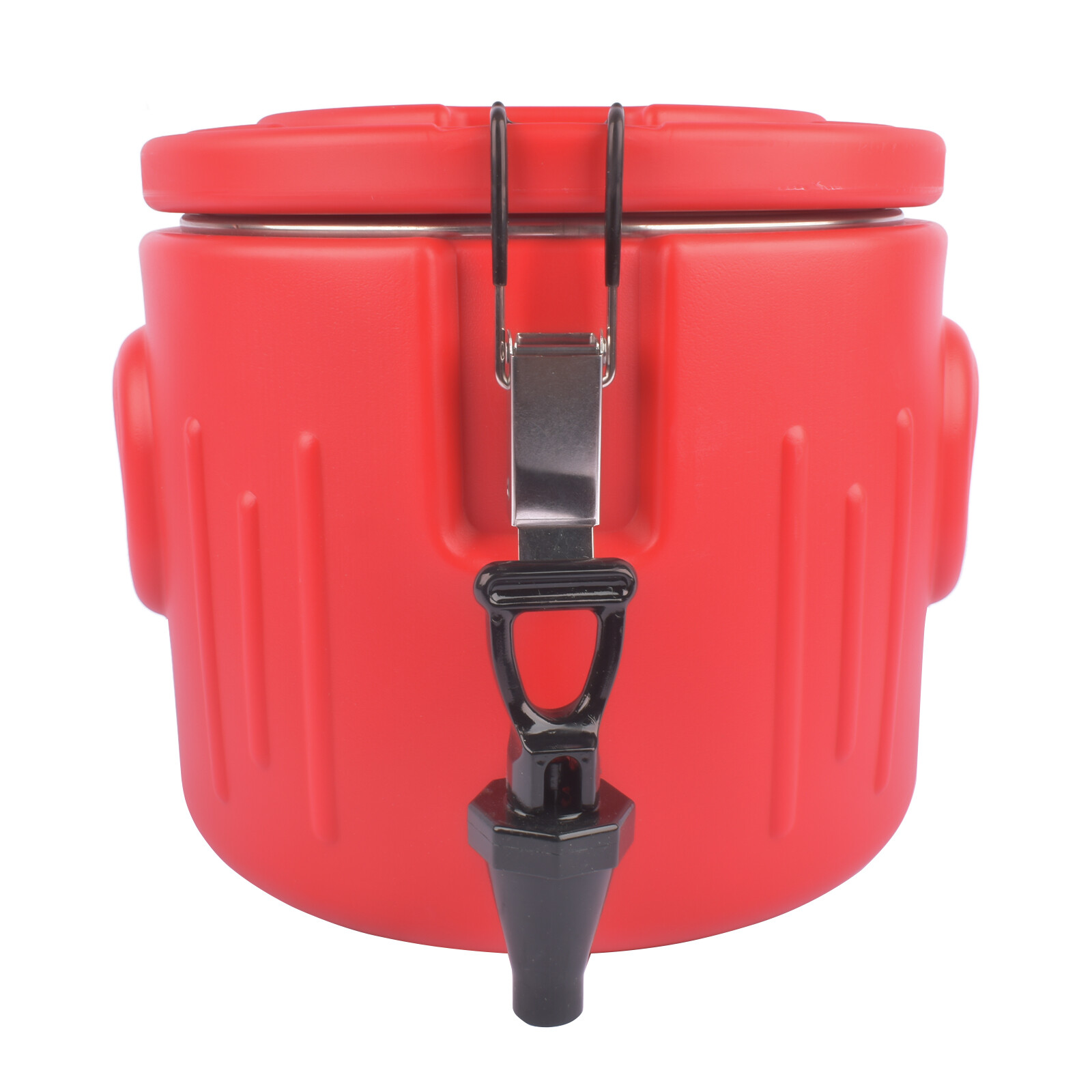 Insulated Beverage Cooler with Stainless Steel Interior, Ice/Hot Drink Dispenser