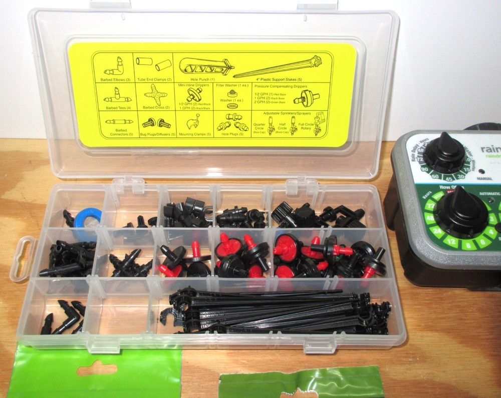 Large Assortment Raindrip Irrigation Items New & Used