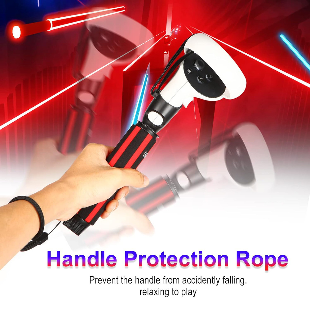 VR Game Handle Extension Grips for Oculus Quest 2 Controller,2 in 1 Multipurpose