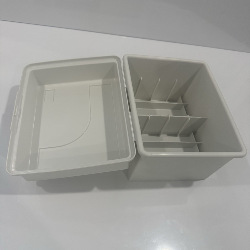 Fellowes Multi Media Organizer Storage Box CD Diskette Case w Lid