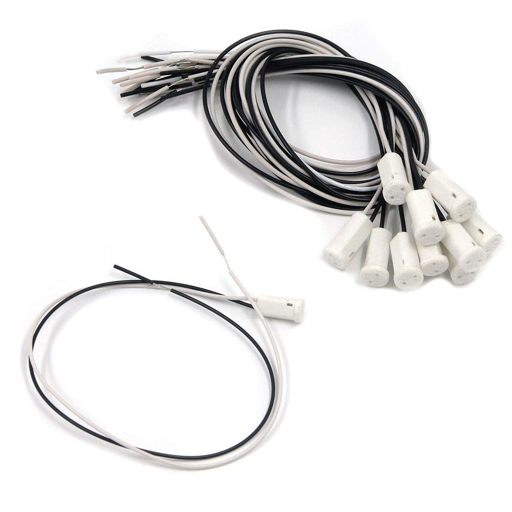 G4 LED Bulb Socket Halogen Base Ceremic Lamp Holder Socket, Miniature Bi-Pin Bas