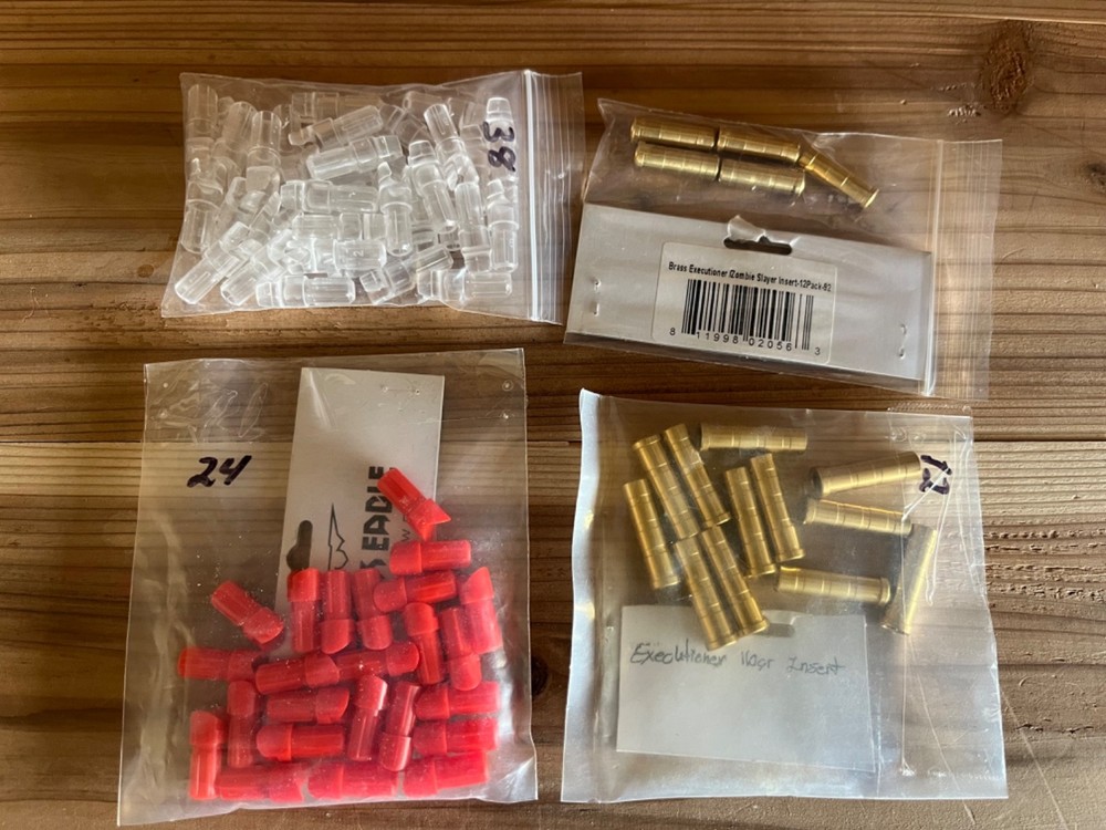 Lot of Black Eagle Executioner Crossbow Bolt Nocks and Inserts