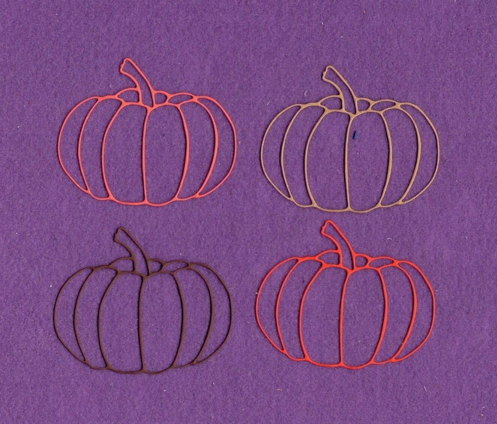 PUMPKIN # 6 fall die cuts scrapbook cards