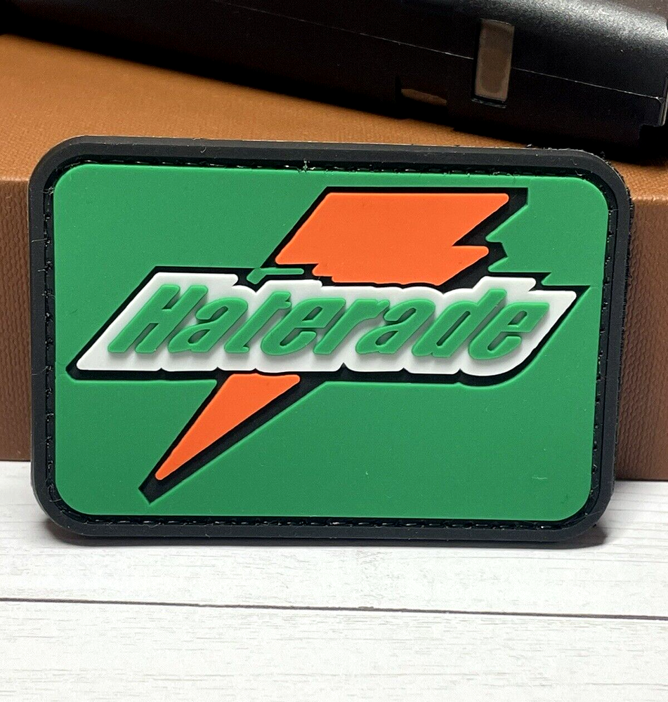 PVC Tactical Patch - Haterade Morale Patch - Rubber Gun Sport Patch