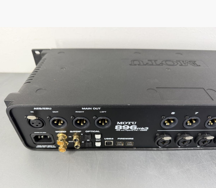 MOTU 896mk3 Hybrid Audio Interface Rackmount USB FireWire (Display Backlight Iss