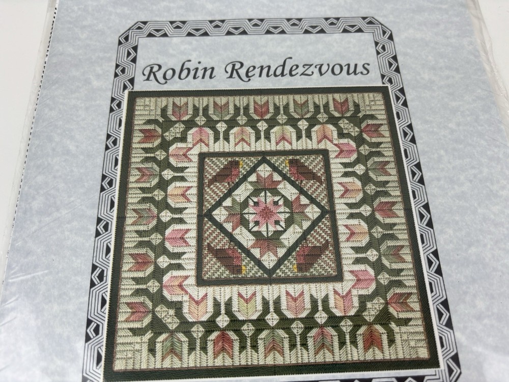 From Nancy’s Needle Robin Rendezvous Needlepoint Pattern 1S