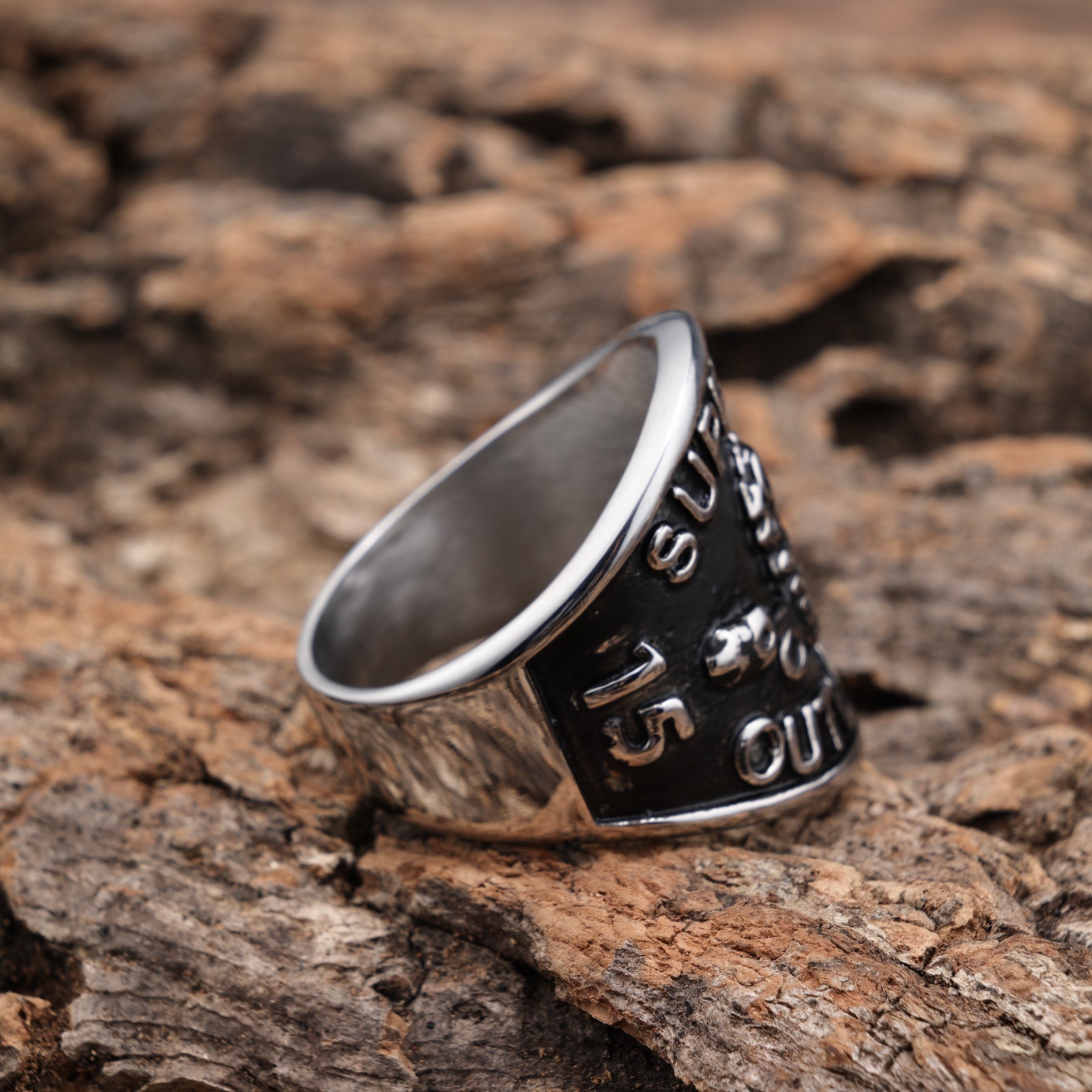 Support Outlaws M C Stainless Steel Ring Size 11