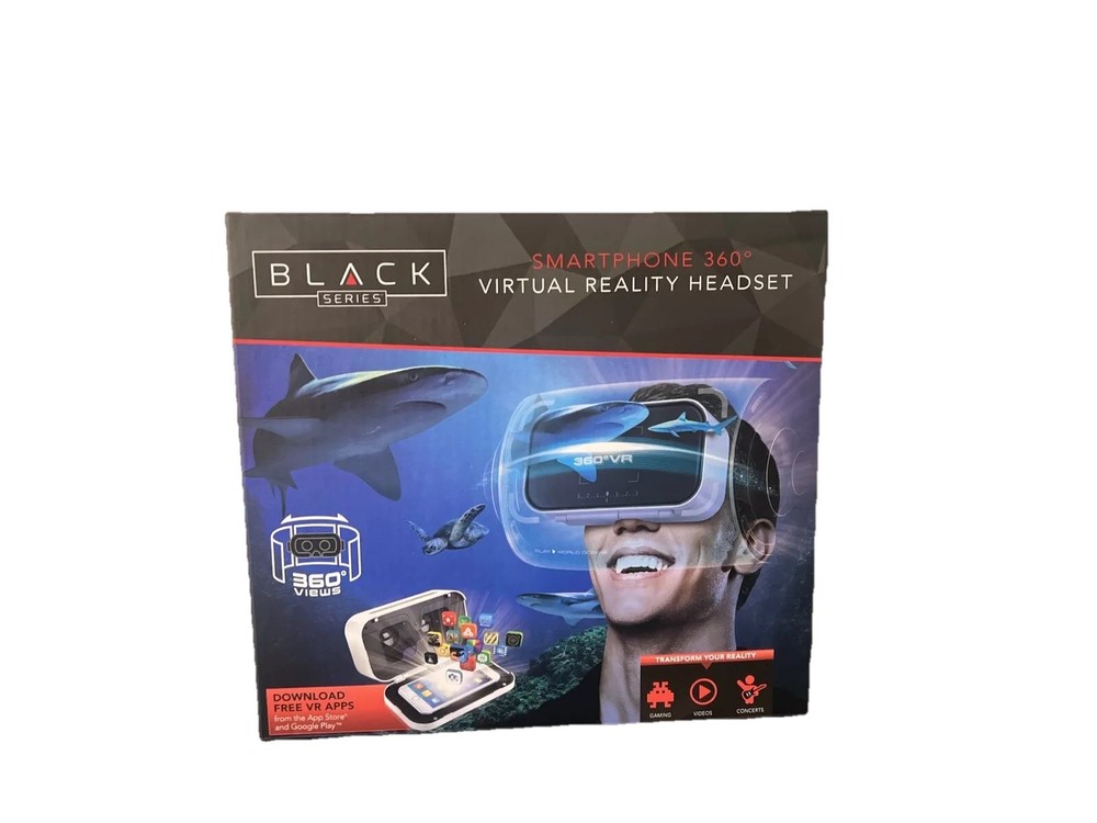 Black Series smartphone 360 degree virtual reality headset Open Box