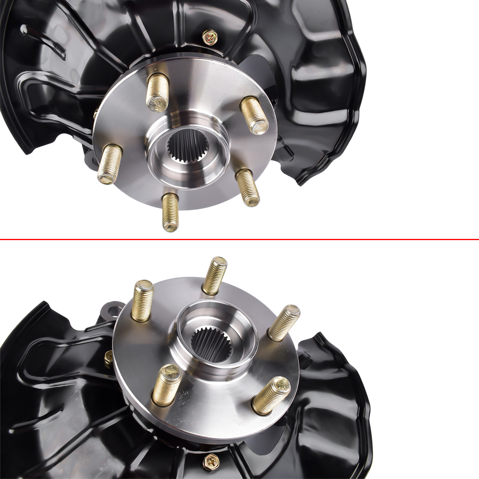 Pair Front Wheel Bearing Hub Knuckle Assy for 14-18 Toyota Corolla 1.8L 698-476