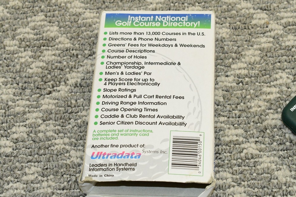 The Golf Guide Electronic Handheld Instant Course Reference Model 150 NEW IN BOX