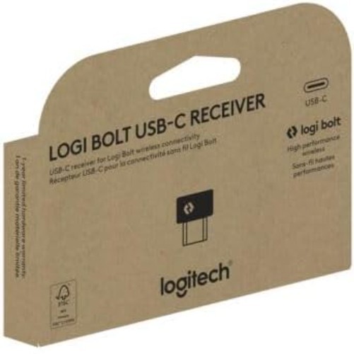 USB-C Receiver Compatible Devices 1 Port Secure Wireless Logi Bolt for Mouse