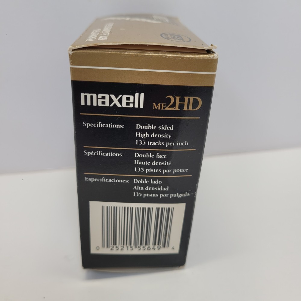 7 Maxell MF2HD 3.5" IBM Compatible Diskettes Open Box