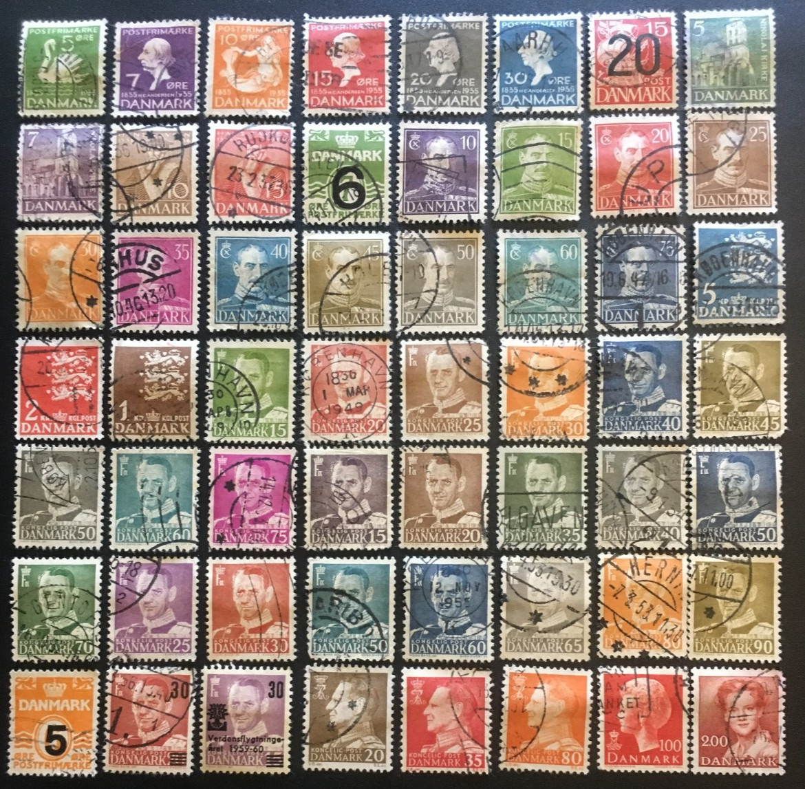 DENMARK COLLECTION OF OLD STAMPS LOT 8