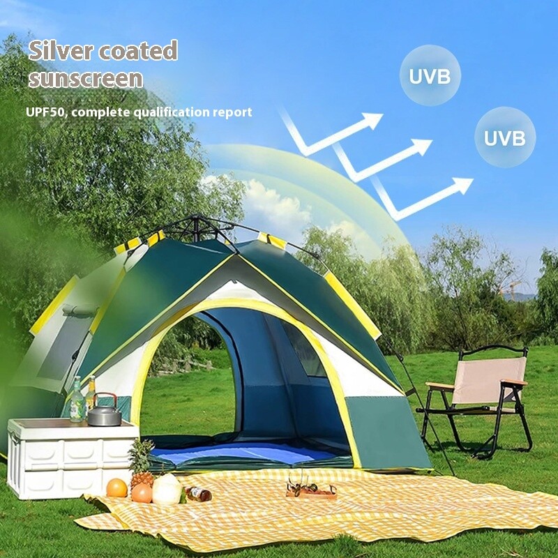Tent Outdoor Camping 3-4 People Automatic Quickly Opens