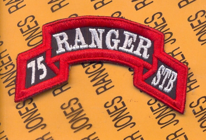 75th Infantry Regt Special Troops Bn STB AIRBORNE RANGER scroll patch c/e