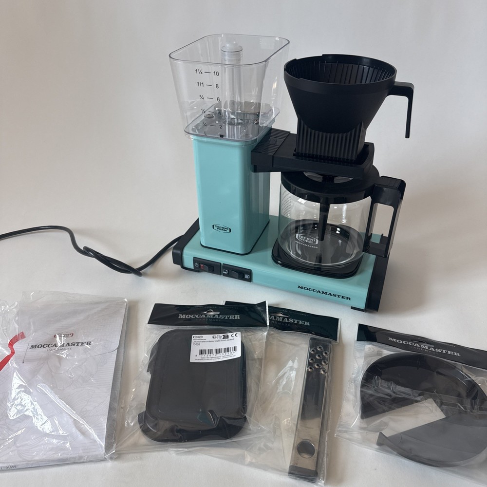 New Technivorm Moccamaster KBGV 10 Cup Filter Coffee Machine Turquoise