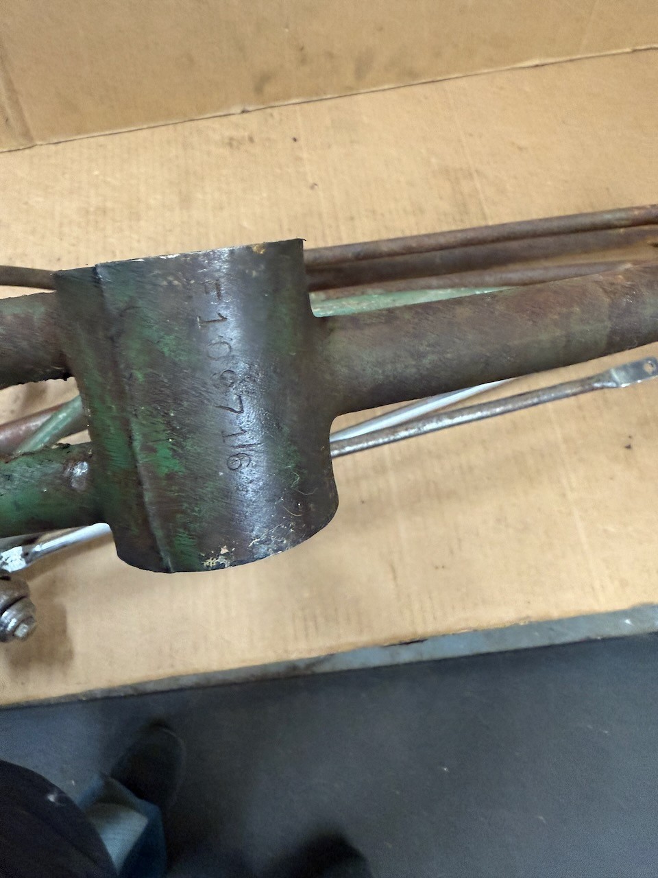 Schwinn 1949 Whizzer 26" Bicycle Frame & Springer Fork Needs Restored