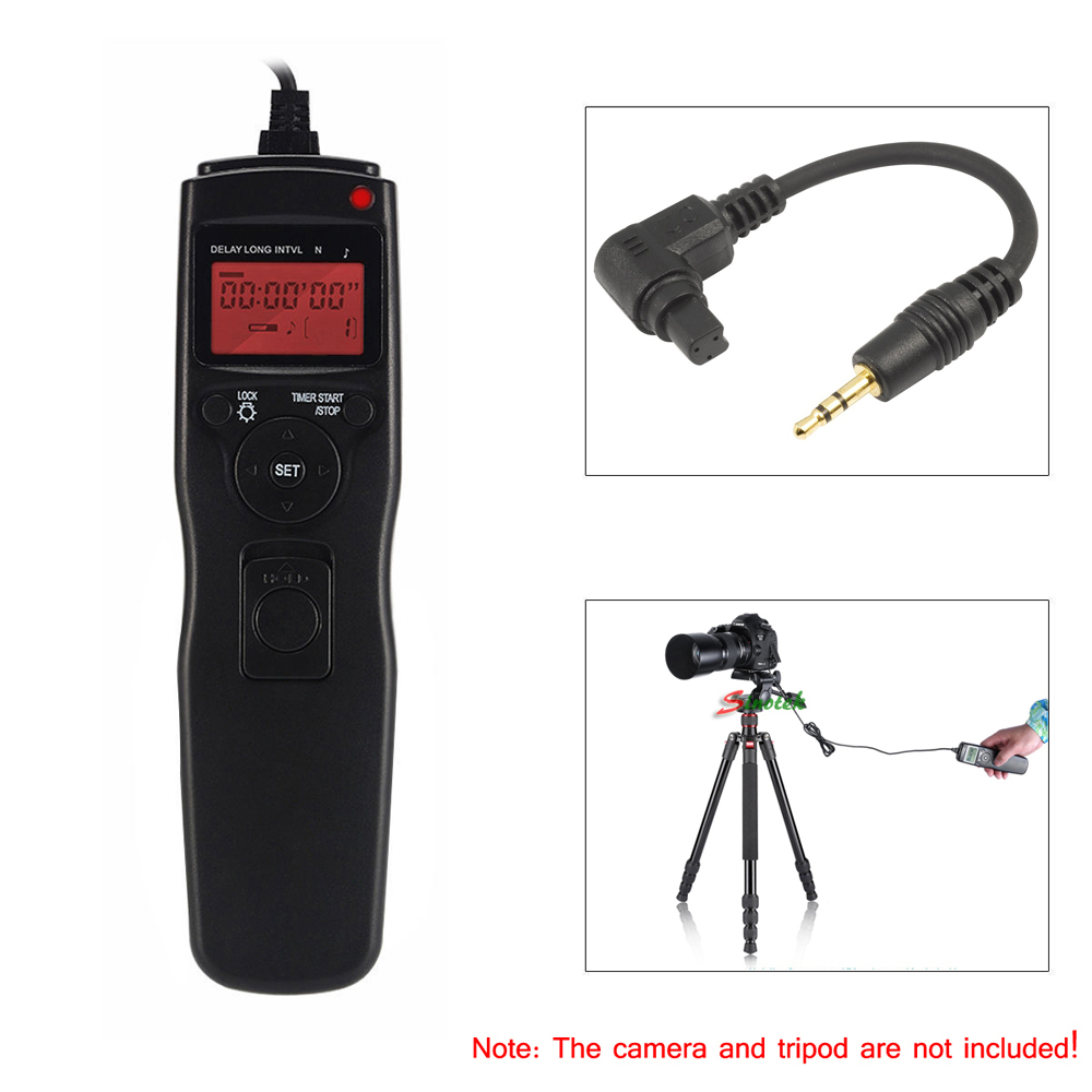Timer Remote Control Cable Cord For Canon EOS 5D Mark II III 6D 7D DSLR Camera
