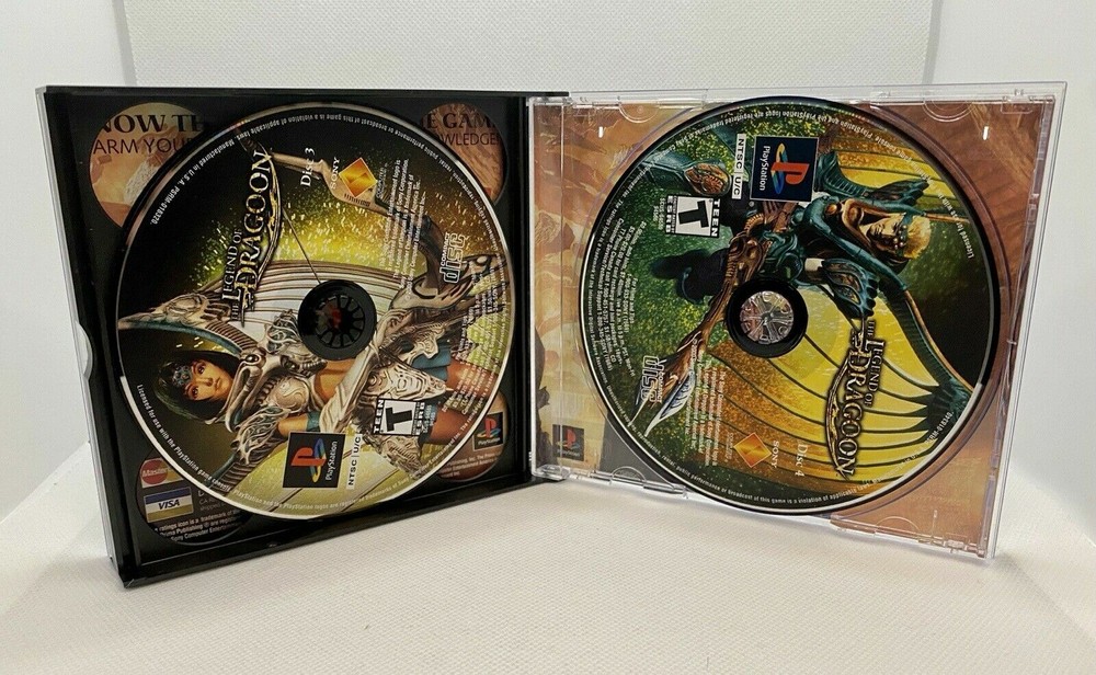 Sony PlayStation 1 PS1 PSOne Quad 4-Disc CD Video Game Replacement Empty Case