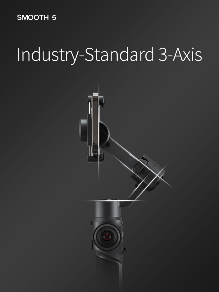 Zhiyun Smooth 5 Combo Kit 3-Axis Smartphone Gimbal Stabilizer for iPhone Android