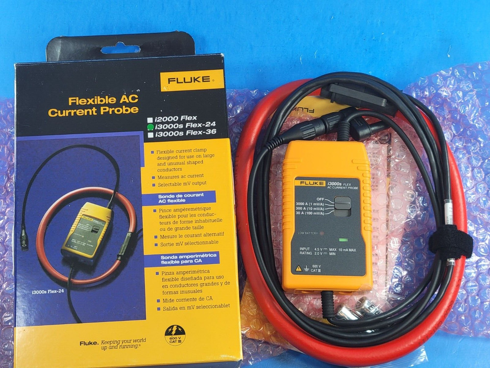 Fluke i3000s Flex-24 Flexible AC Current Probe , New