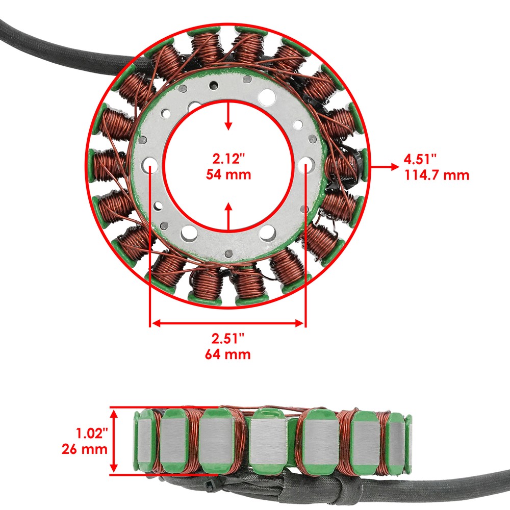Stator for Arctic Cat 500 Automatic Transmission 4X4 2000-2002