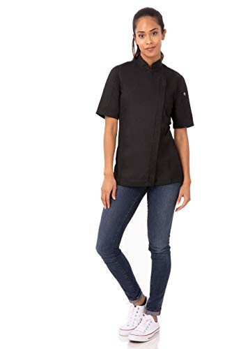 Women's Springfield Chef Coat Medium Black
