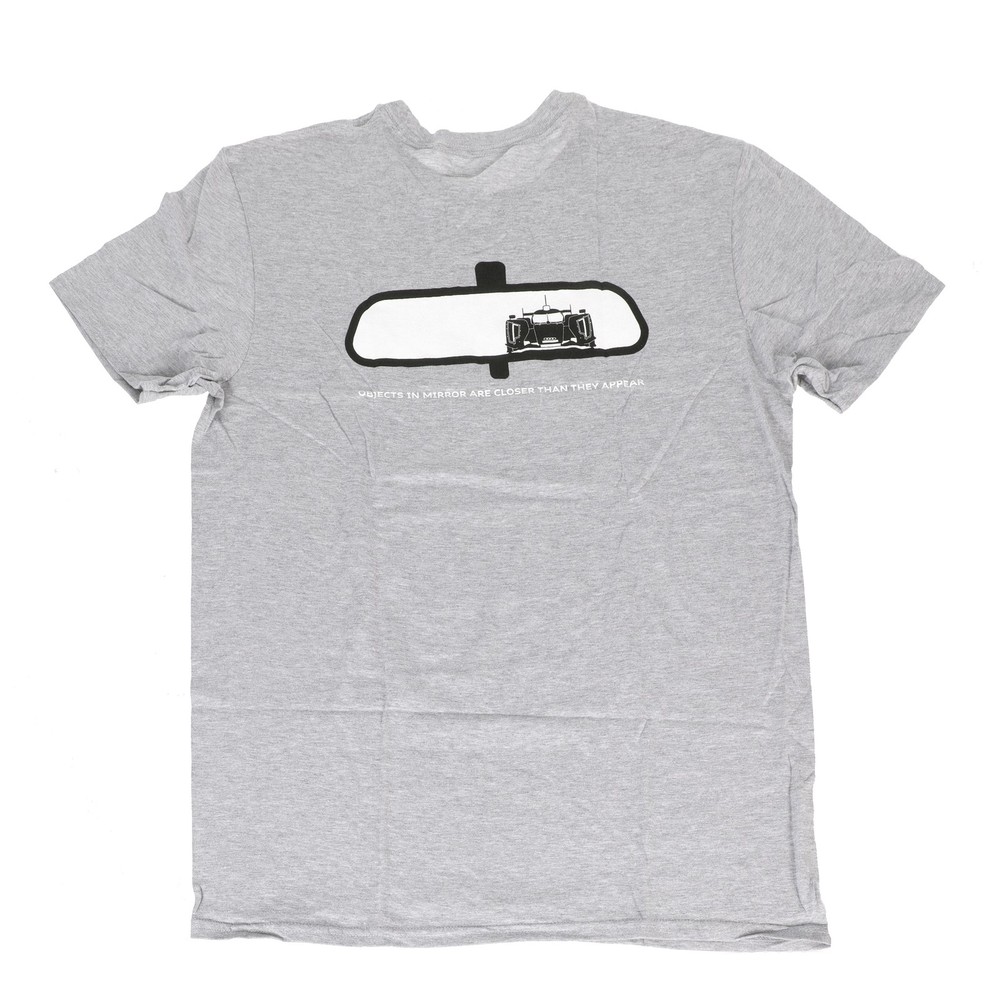 Audi Objects In The Mirror T-Shirt Gray Small
