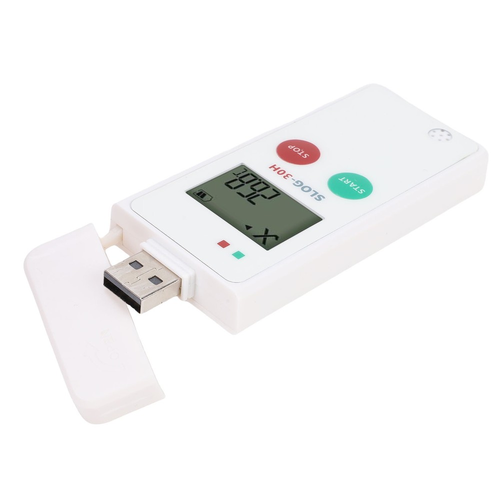 LCD Display Digital Temperature Recorder USB Temperature Humidity Data Logger