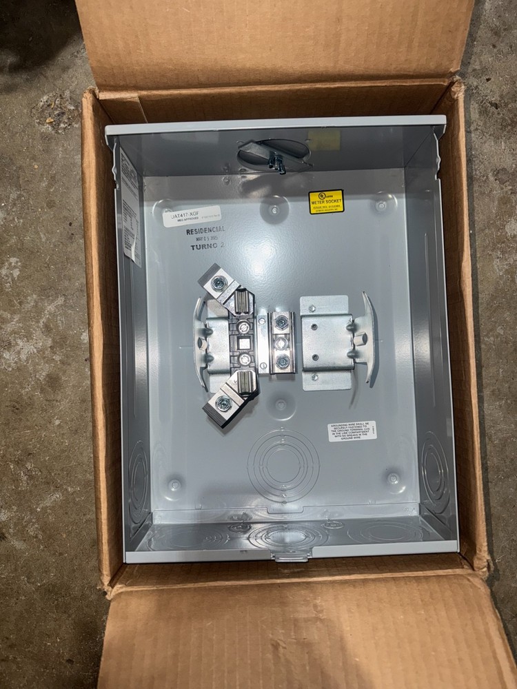 Siemens Talon UAT417-XGF Ringless Type Meter Socket 200A 600VAC *READ*