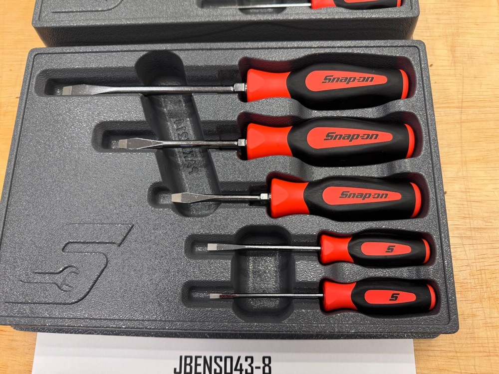 Snap-on Tools NEW 10pc ORANGE Soft Grip Phillips & Flat Head Screwdriver Sets