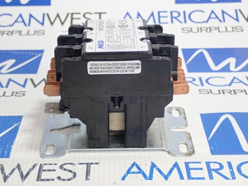 MCG MCDP203 30A CONTACTOR W/ 120V COIL